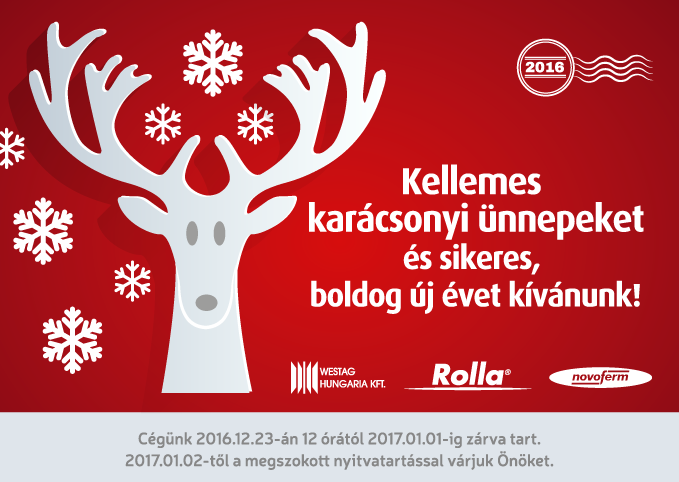 Kellemes karácsonyi ünnepeket és sikeres, boldog új évet kívánunk! - Rolla Invest Zrt.